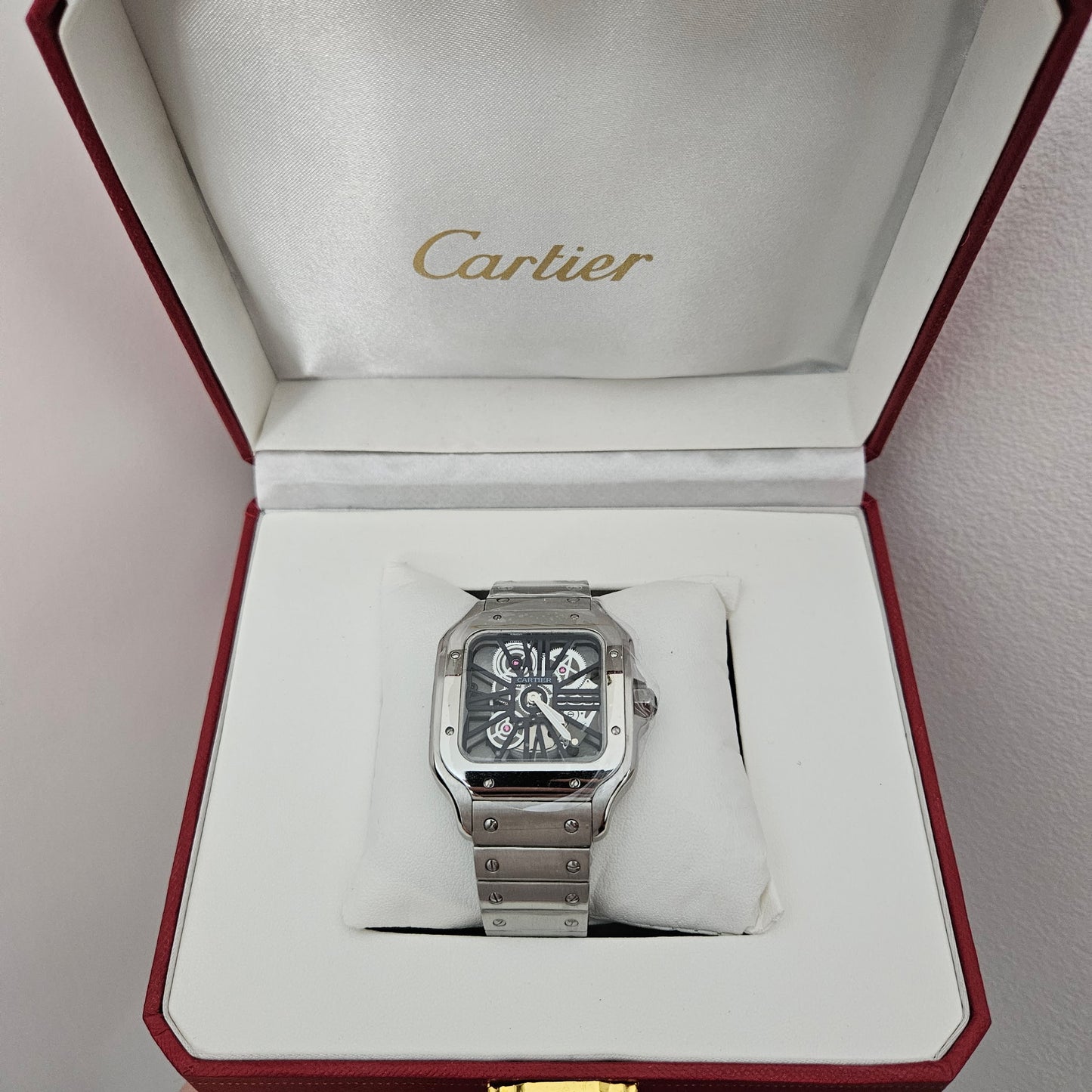 Cartier - Santos 40mm Skeleton Stainless Steel Bracelet