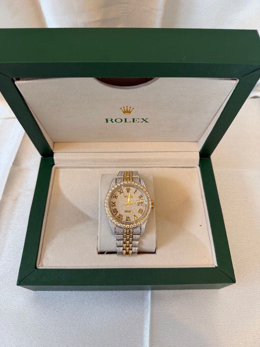 Moissinite Rolex Datejust 40mm Two tone