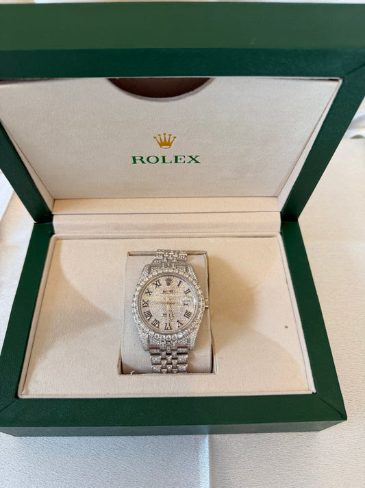 Moissinite Rolex Datejust White gold 40mm