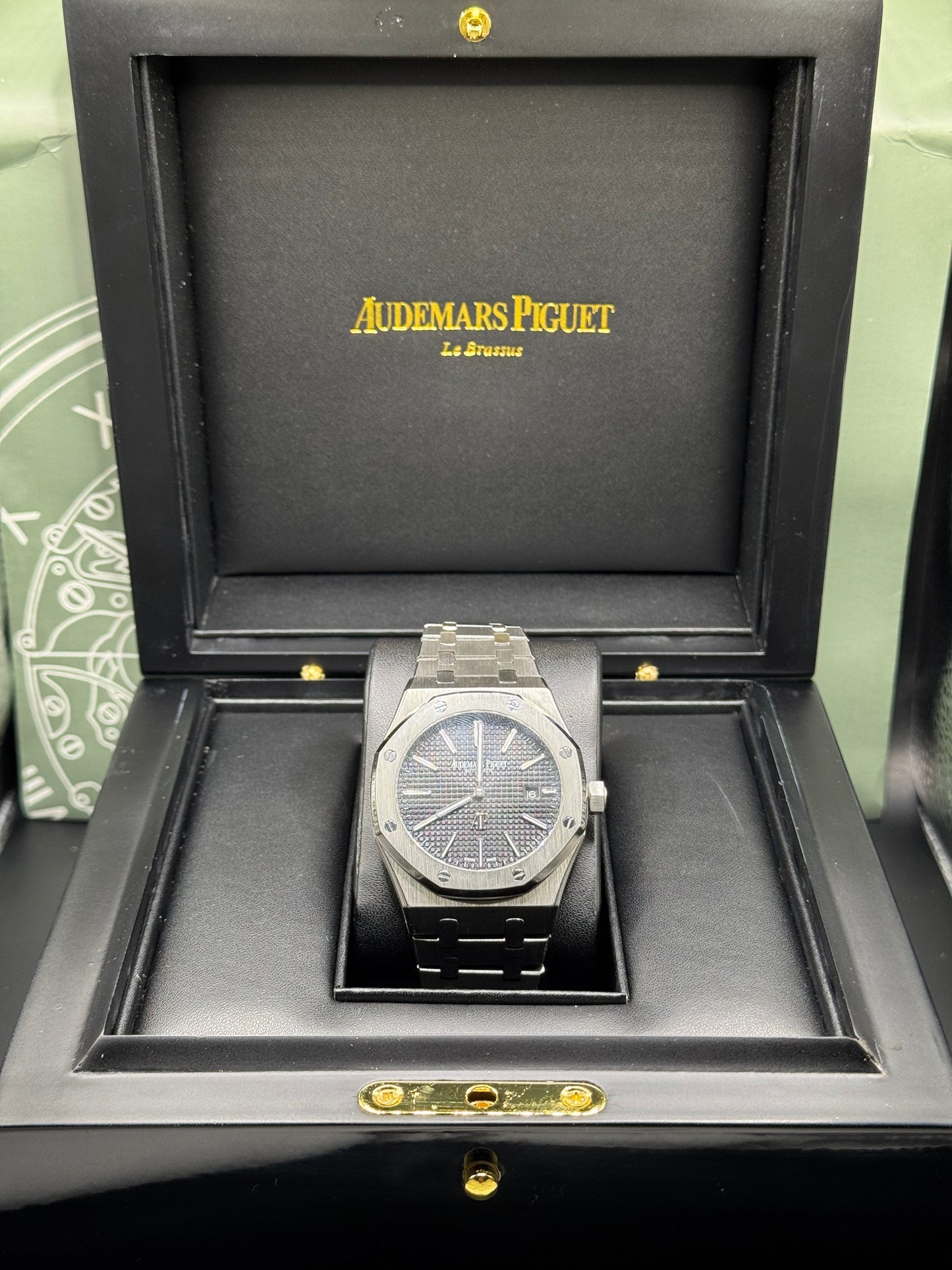 Audemars Piguet Royal Oak- Black Dial, Silver Bracelet